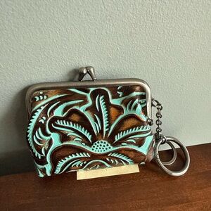 PATRICIA NASH Borse Tooled Turquoise Change Purse